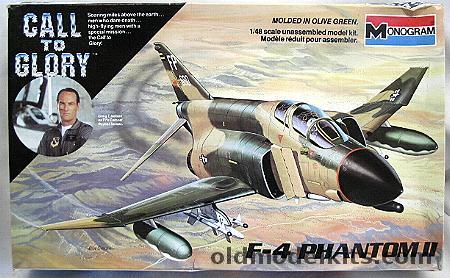 Monogram 1/48 Call To Glory F-4 Phantom II - F-4C Flown By Col. Robin Olds 555th TFS 8th TFW Thailand 1967 / F-4D Flownj By Capt. Steve Ritchie 555th TFS 432 TRW Thailand 1972 / F-4D 23rd TFS 52nd TFW Spangdahlem Air Base Germany 1976, 5814 plastic model kit